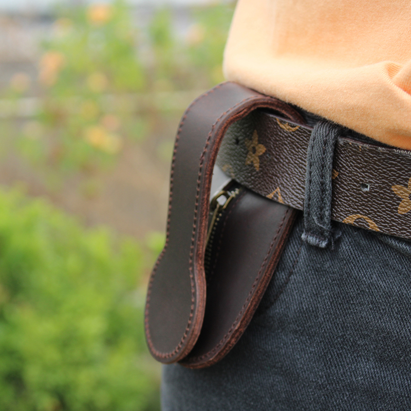 Edc Concealed Carry - Cinturilla de cuero Gemuine, billetera cero