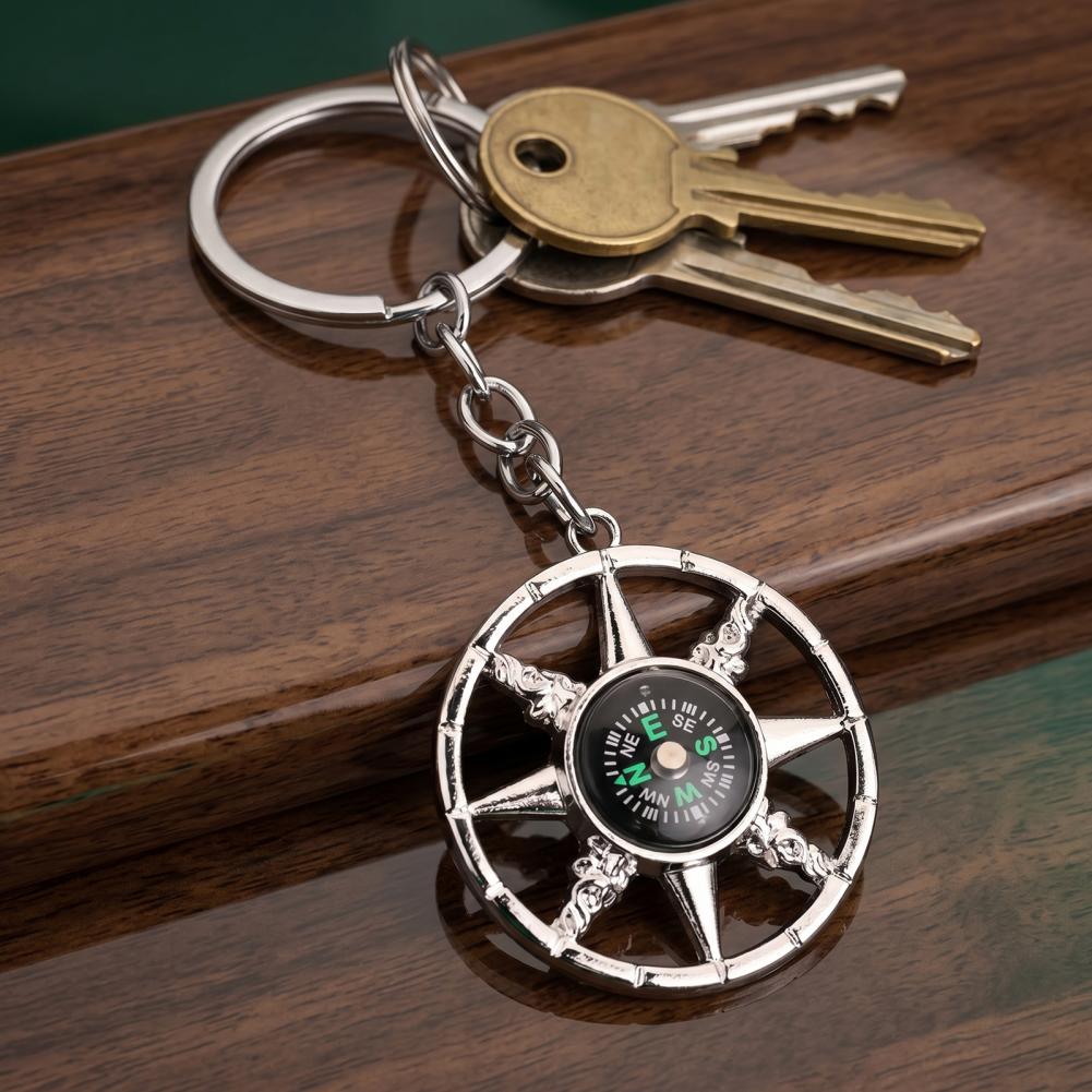 Compass Keychain Mini - Mini Brújula de Aleación para Llavero,