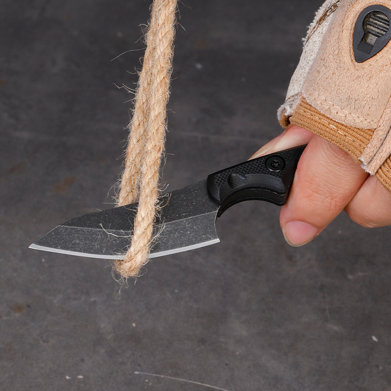 Cuchillo de hoja fija pequeña  - Edc Carry Fixed Blade Knife reseña y precio