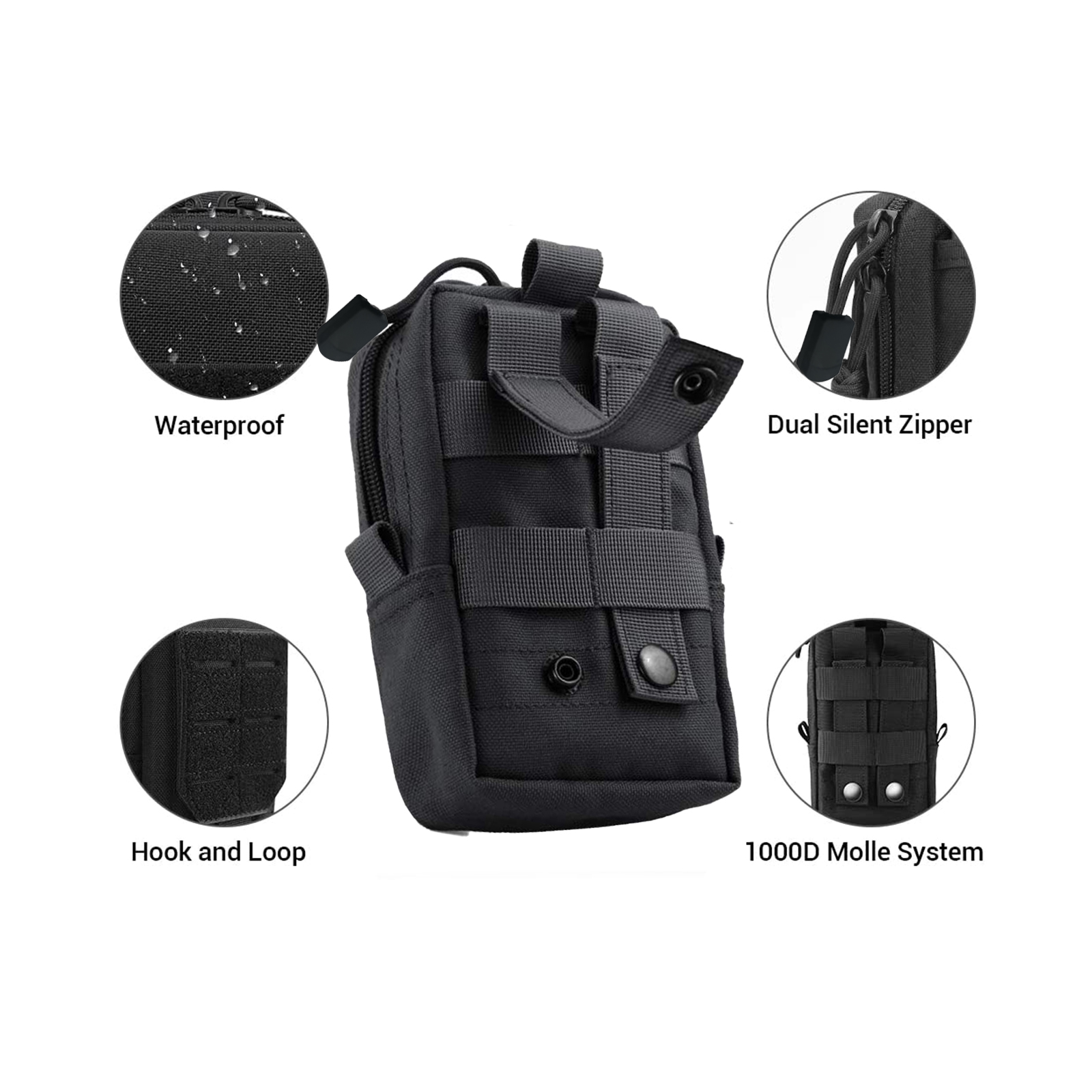 Bolsa táctica Molle, riñonera  - Edc Carry Belt Pouch reseña y precio