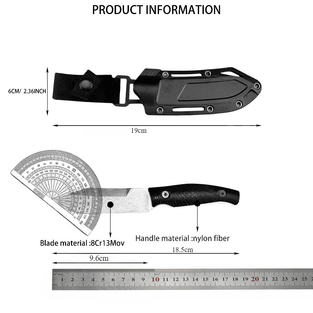 KS 1083 Cuchillo recto pequeño - Edc Carry Fixed Blade Knife reseña y precio