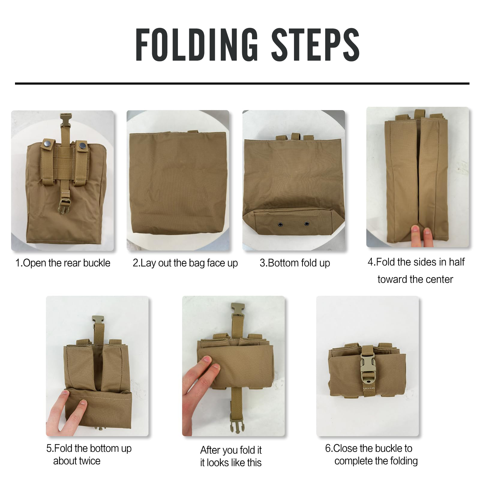 Nueva bolsa plegable Molle par - Edc Carry Belt Pouch reseña y precio