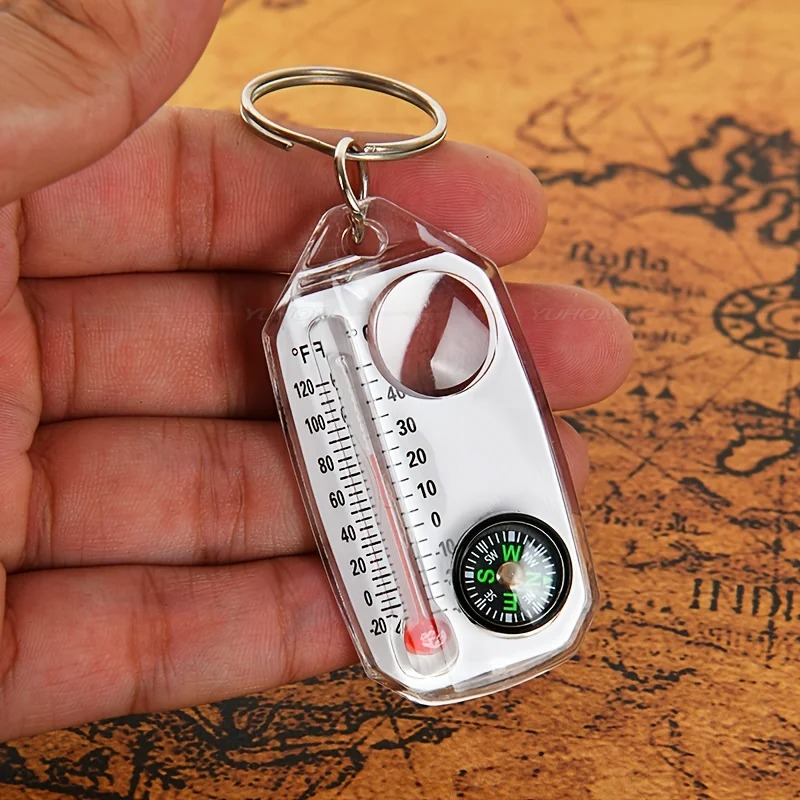 Llavero 3 en 1 con Brújula, Te - Compass Keychain Mini reseña y precio