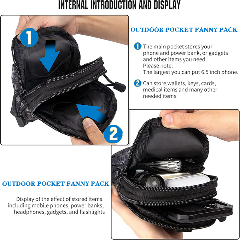 Bolsa táctica Molle Universal  - Edc Carry Belt Pouch reseña y precio